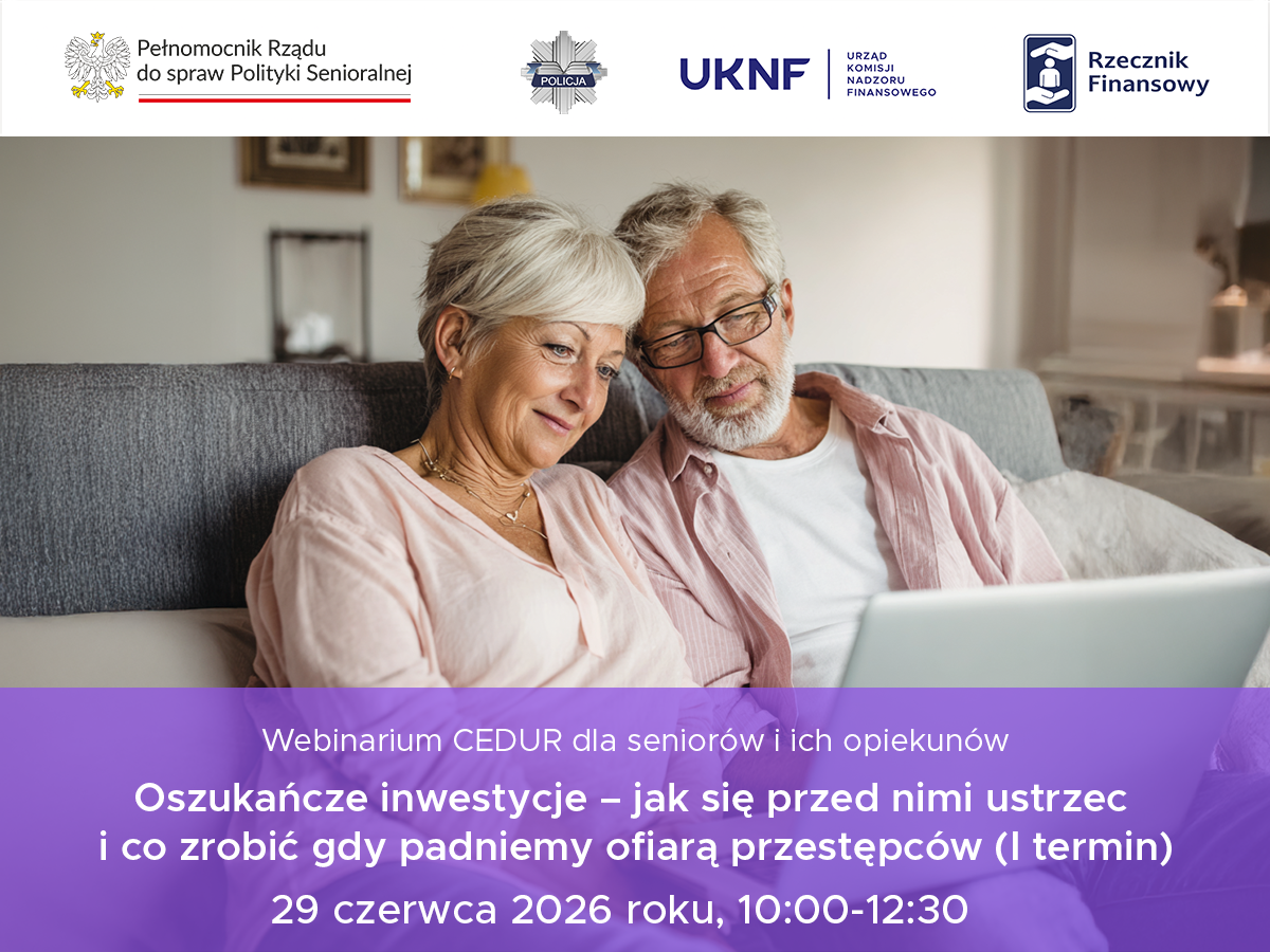 Webinarium dla seniorów i ich opiekunów